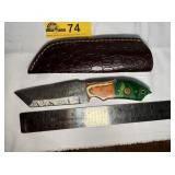 Custom Handmade Full-Tang Damascus Steel  knife