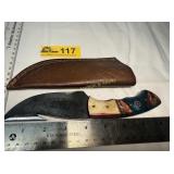 Custom Handmade Full-Tang Damascus Steel  knife