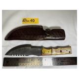 Custom Handmade Full-Tang Damascus Steel  knife