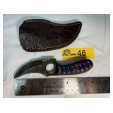 Custom Handmade Full-Tang Damascus Steel  knife