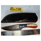Custom Handmade Full-Tang Damascus Steel  knife