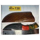 Custom Handmade Full-Tang Damascus Steel  knife