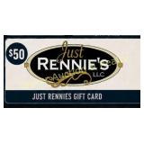 $50 Just Rennies gift card