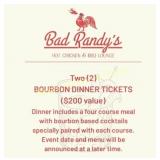 Bad Randy's Bourbon Dinner for 2