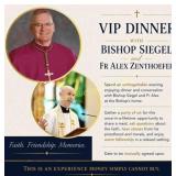 VIP Dinner with Bishop Siegel & Fr. Alex Zenthoefr