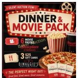 Movie Passes & Dimaggio's Pizza Gift Cards