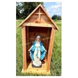 Handmade Grotto & Mary Statue