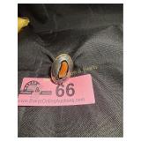 Vintage Southwestern Navajo sterling Coral shadow