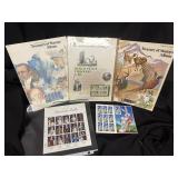 Misc. collectors stamps, Dolls, Bugs Bunny etc
