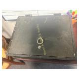 Antique metal lock box NO KEY