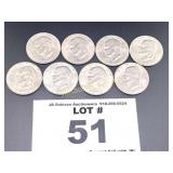 LOT OF 81971 D EISENHOWER SILVER DOLLARS ONE MONEY