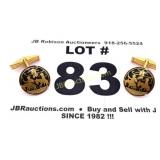 VINTAGE DON QUIXOTE CUFLINKKS SPANISH DAMASCENE