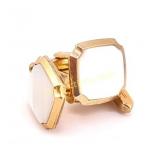 VINTAGE HICKOK WHITE CUFF LINKS