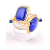 VINTAGE KREMENTZ BLUE CUFFLINKS