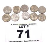 (10) 1979 SUSAN B ANTHONY DOLLARS