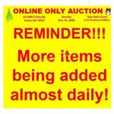 CHECK BACK FOR MORE ITEMS BEING ADDED