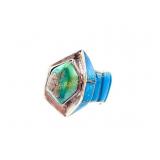 STERLING SILVER NATIVE TURQUOISE RING