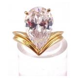 14K AND YELLOW GOLD W CZ