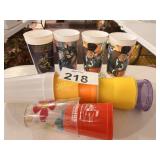 ASST. PLASTIC CUP (BATMAN, CATWOMAN, PIGNEN)