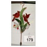 HANGING STAINED GLASS CARDINALS Dï¿½COR
