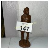 NATIVE AMERICAN WOOD CARVED FIGURE - RED MILL MFG
