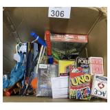 ASSORTED GAMES AND TOYS 2 BOXES