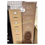 (1) 4 DRAWER & (1) 5 DRAWER METAL FILE CABINETS