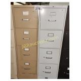 (2) METAL  4 DRAWER FILE CABINETS