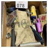 LIGHTER, HAMMER, MEASURING TAPE, MISC.