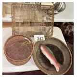 THREE BASKETS AND A FISH