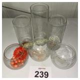 CLEAR GLASS VASES & BOWLS