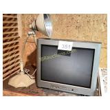 MCM ORNATE DESK LAMP AND TV