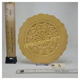 CHIP CARVED PLATE W/GEOMETRIC DESIGN