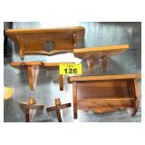 ASS'T WOOD DECORATIVE SHELVES
