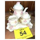 ORNATE FLORAL TEA SET