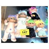 (5) LARGE TROLL DOLLS