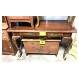 2-DRAWER CARBROILE LEG DESK