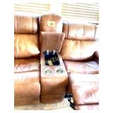LEATHER ELECTRIC RECLINING LOVE SEAT HI-ROCK HOME