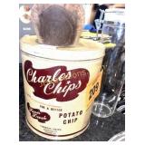 VINTAGE POATO TIN AND CANISTERS