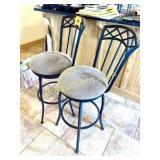 (2) IRON SWIVEL BARSTOOLS *BID IS PER EACH!*