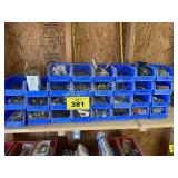 BLUE HARDWARE BINS