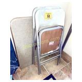 FOLDING CARD TABLE & (2) CHAIRS