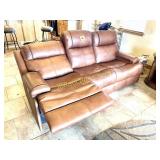 LEATHER ELECTRIC RECLINING SOFA HI-ROCK HOME N.C.