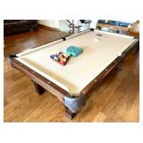 OLHAUSEN POOL TABLE W/ACCESSORIES *SEE DESCRIPTION