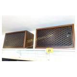 (2) SANSUI STEREO SPEAKERS MCM/VINTAGE