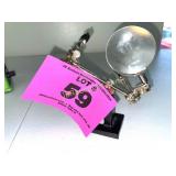 JEWELRS CLAMP W MAGNIFYING GLASS