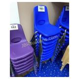 9 BLUE CHAIRS - 9 TIMES THE MONEY