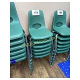 6 TEAL CHAIRS - 6 TIMES THE MONEY