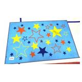 BLUE STAR PRINT RUG