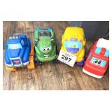 (4) SQUISHY TONKA TRUCKS